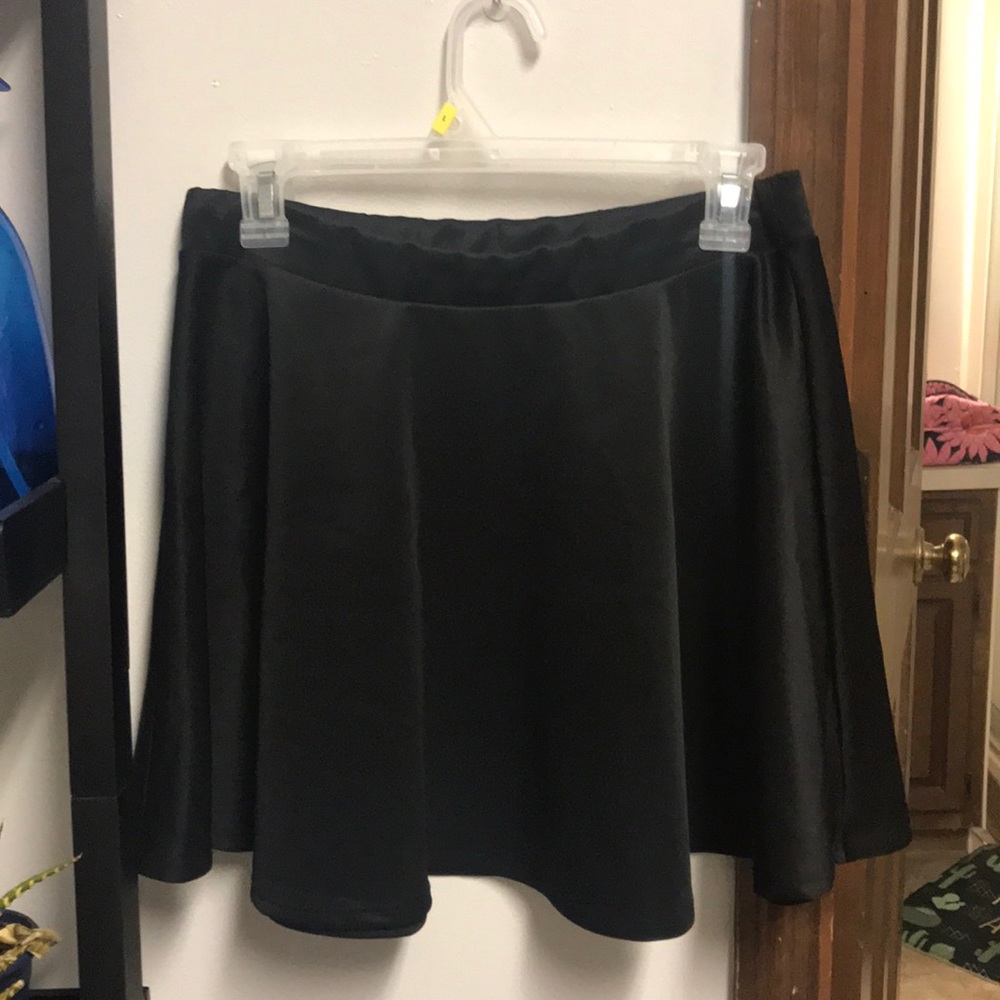 Black skater mini skirt